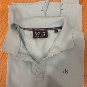 Scotch & Soda Sky Blue Polo Shirt